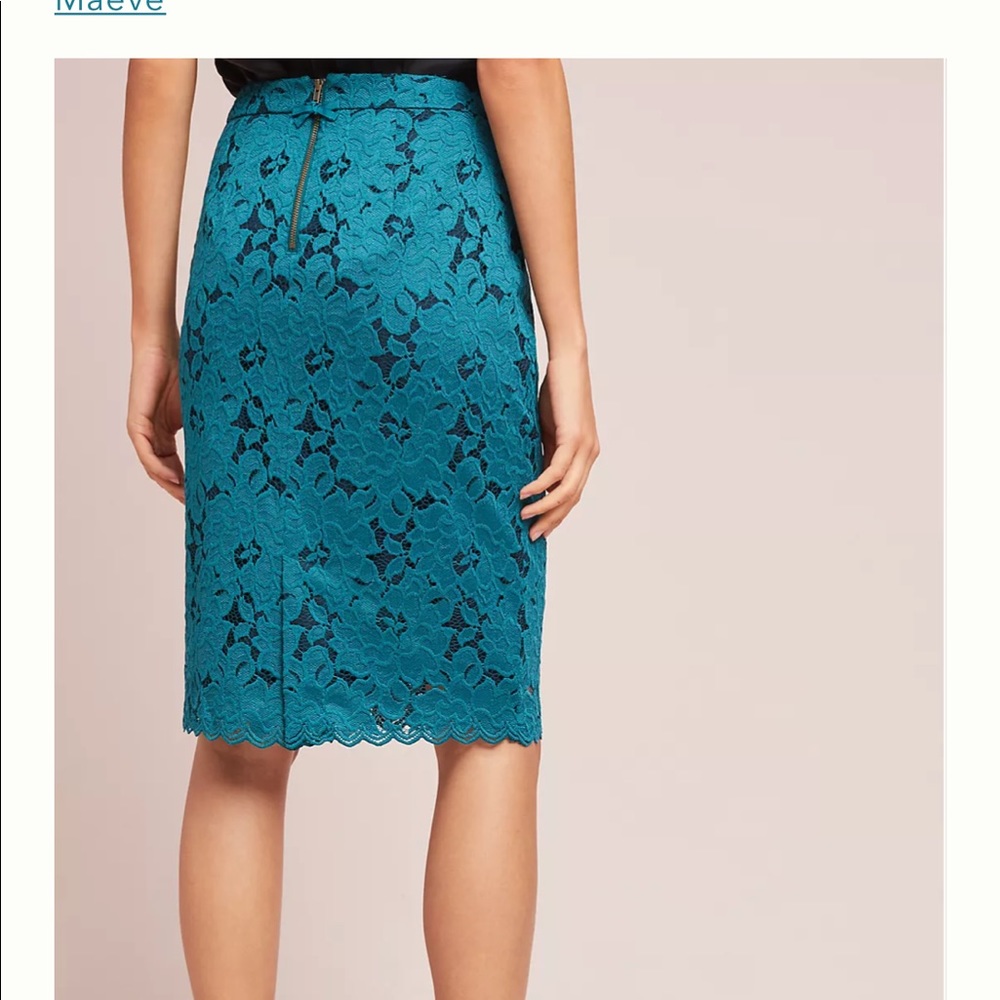 NWT Anthropologie Anisa Lace Pencil Skirt - Picture 3 of 12